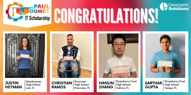 Paul Toomey IT Scholarship Winners